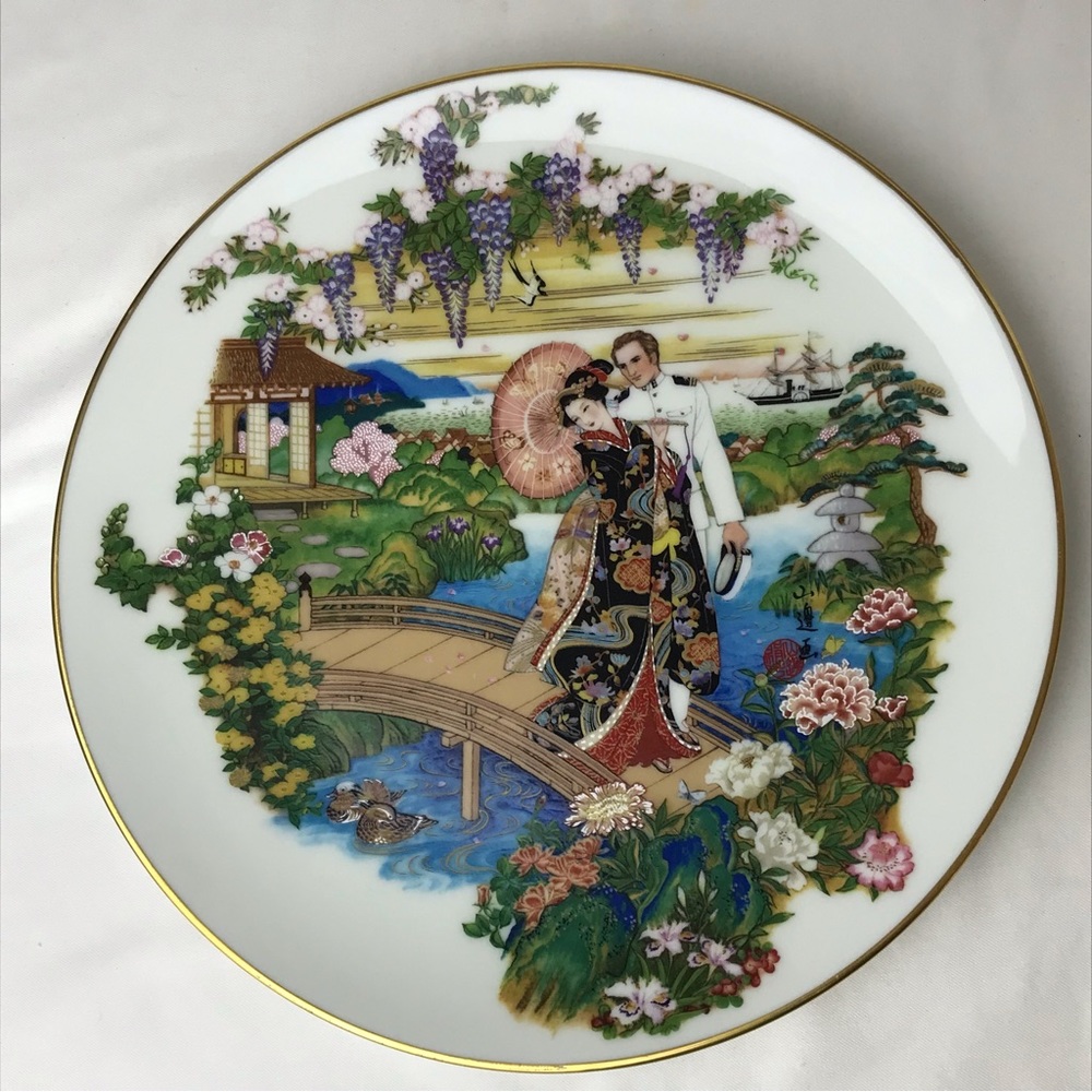 Lenox Metropolitan museum centennial commemorative plate of Madame Butterfly